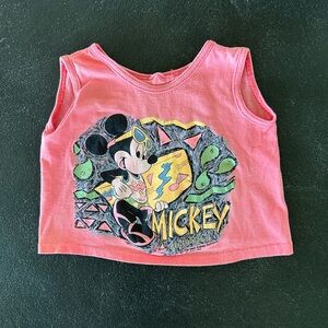 Mickey Mouse Pink Kids Tank Top